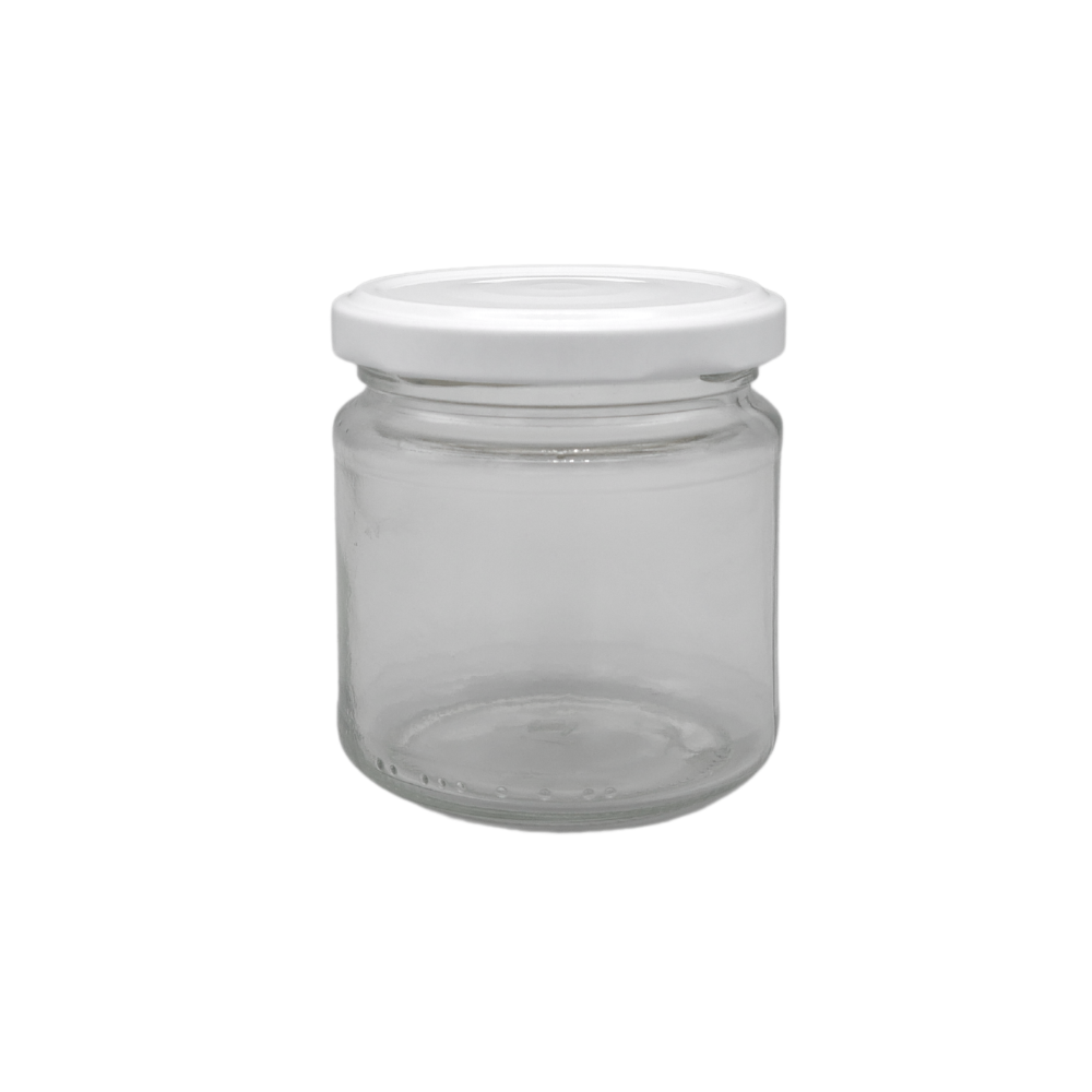 210ml Konservenglas mit weißem Twist-off