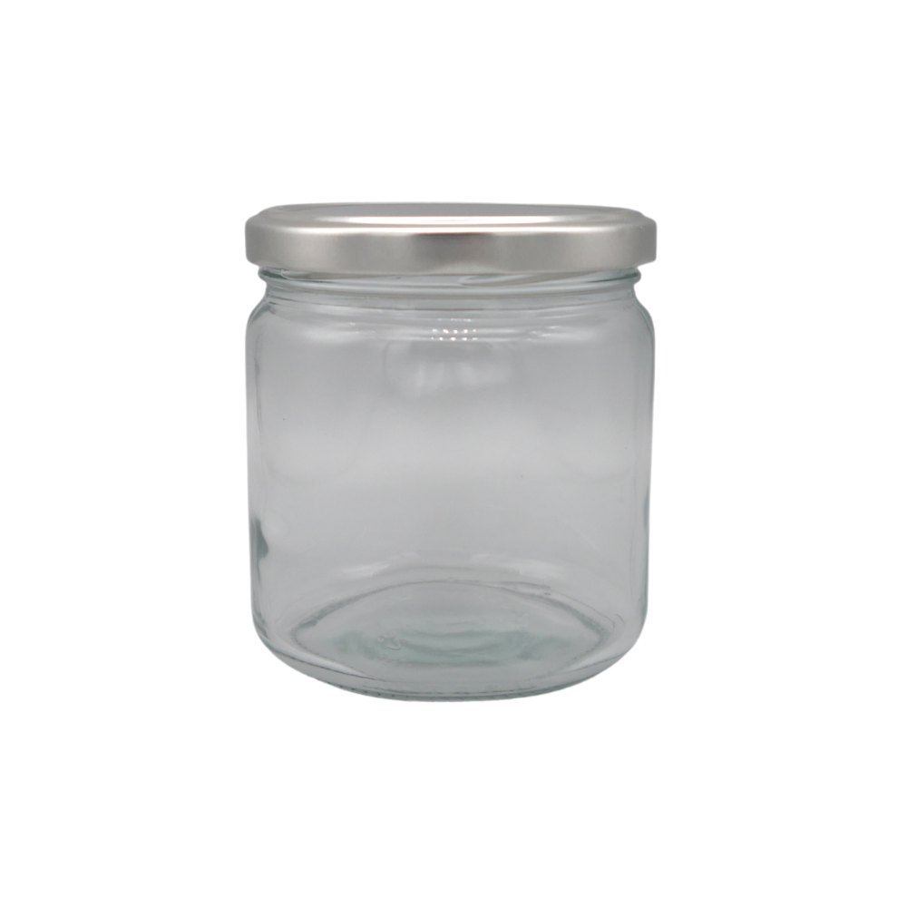 500ml Konservenglas mit silbernem Twist-off
