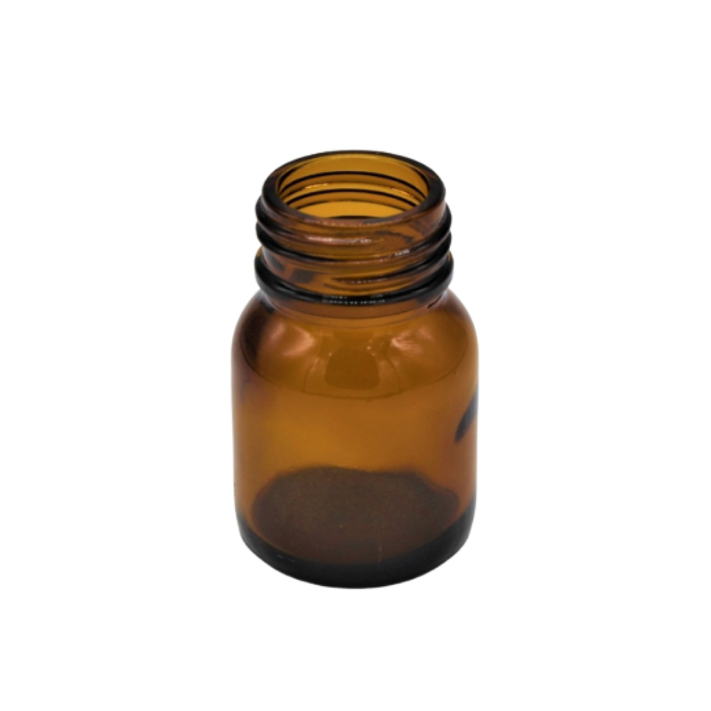 25ml Weithalsflasche braun