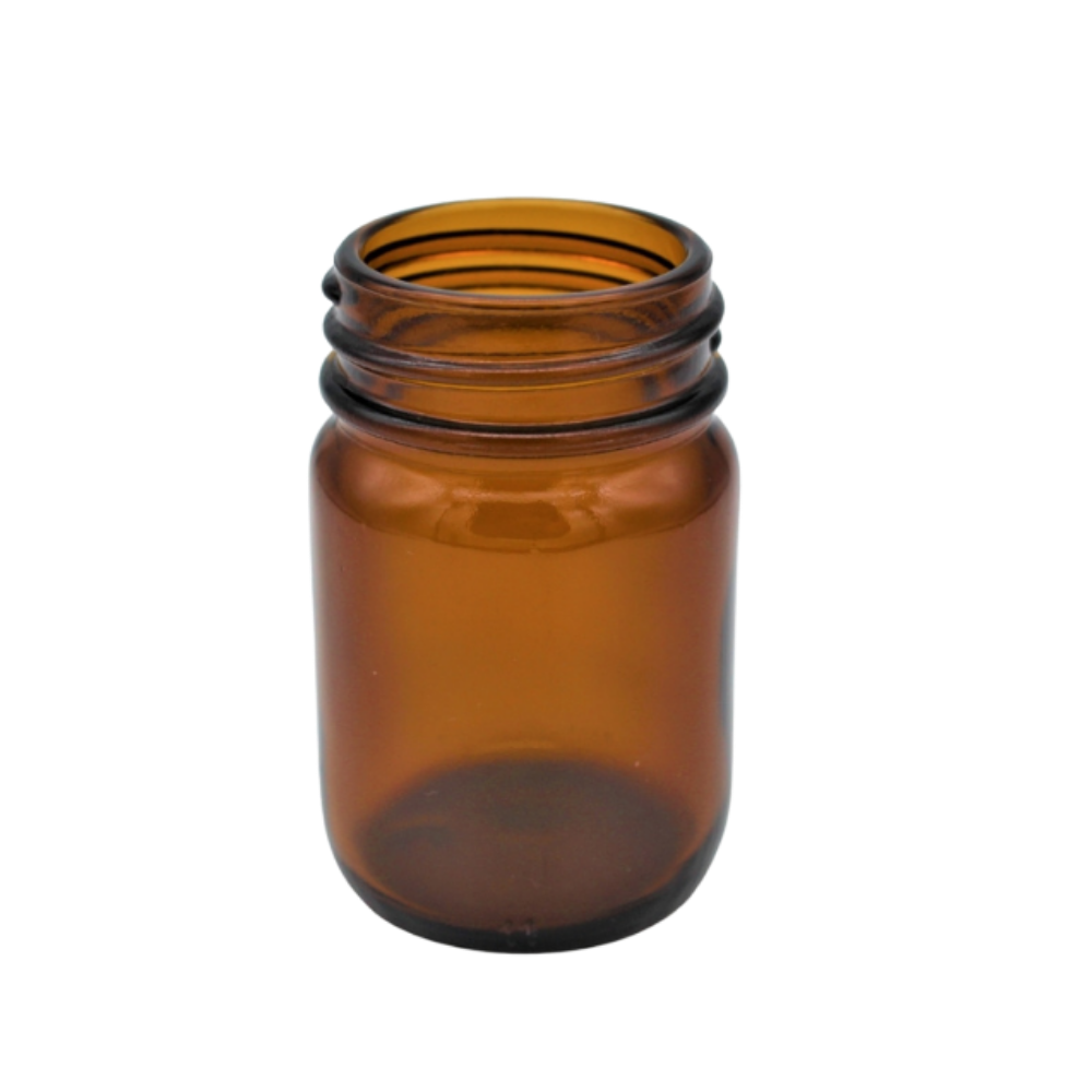 50ml Zylinder-Weithalsflasche braun