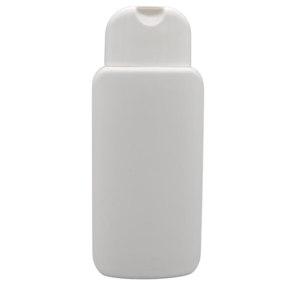 200ml ovale Flasche weiß, HDPE