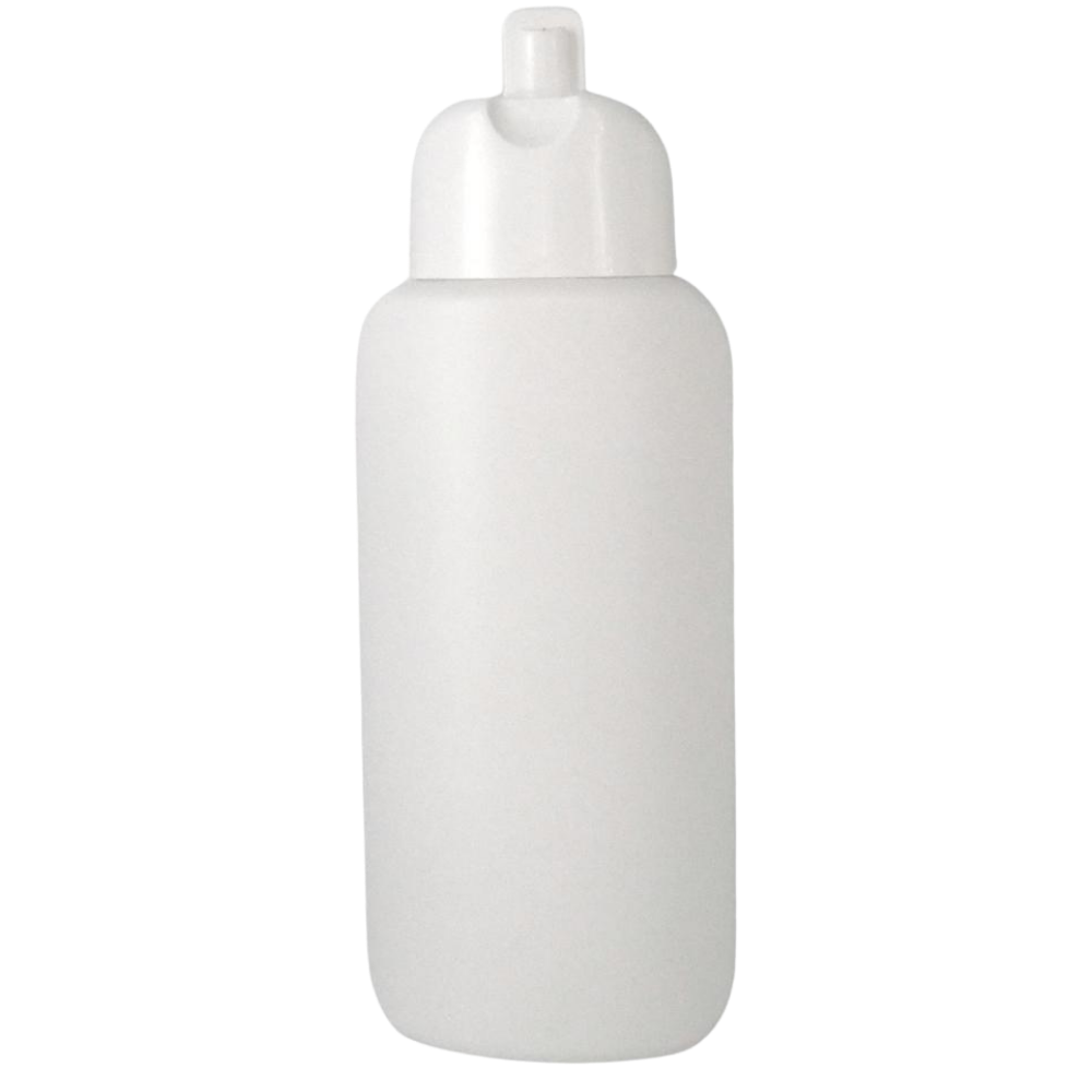 250ml ovale Flasche weiß, HDPE