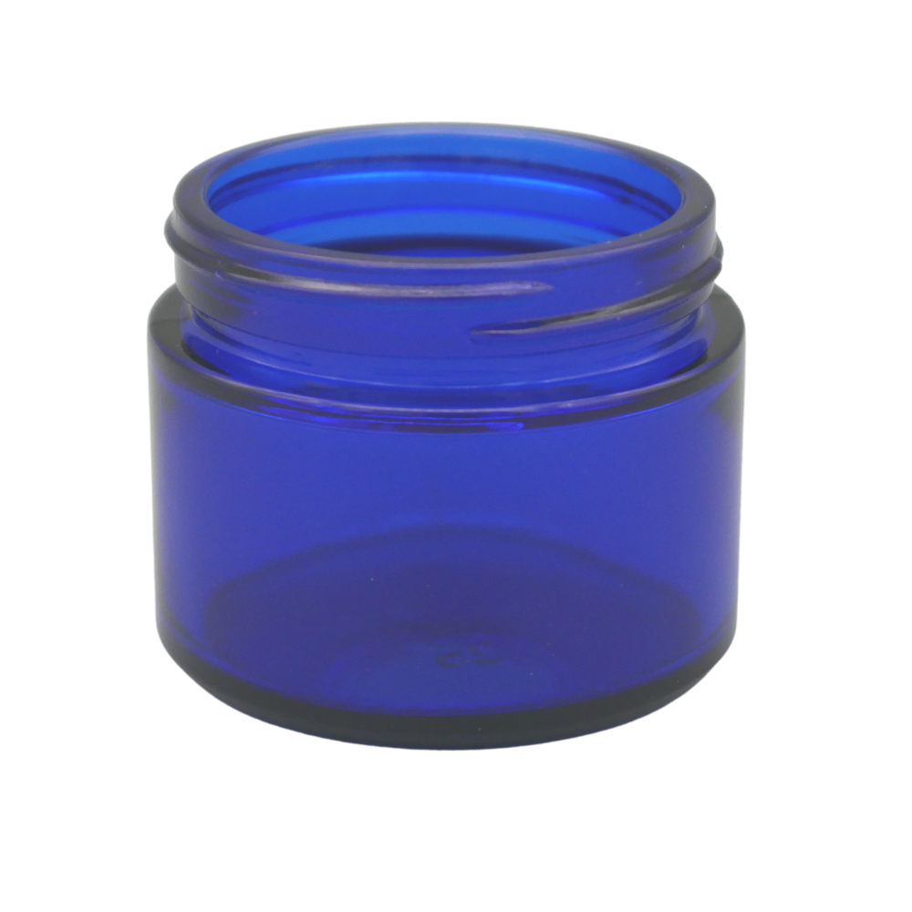 50ml Glastiegel blau