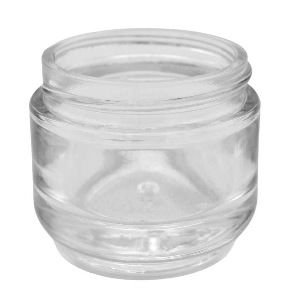 50ml Glastiegel mit Sockel