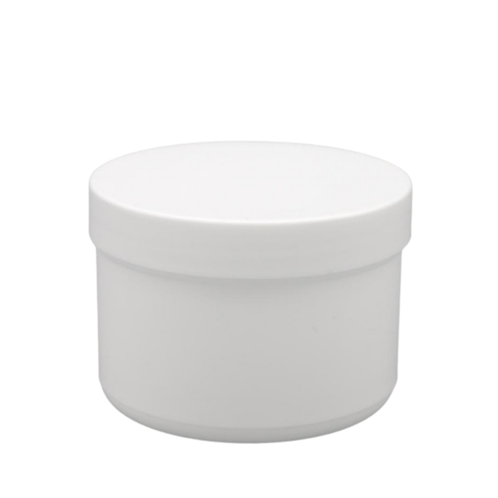 150g/185ml Schraubdose weiß mit weißem Verschluss