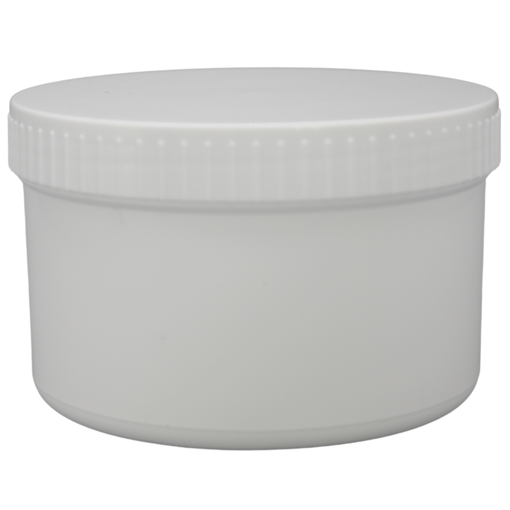 300g/350ml Schraubdose weiß mit weißem Verschluss