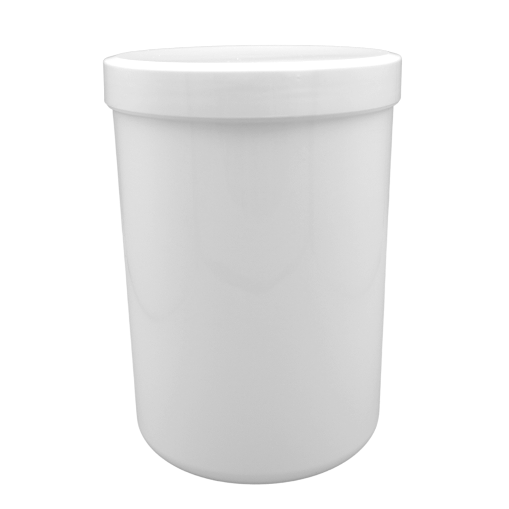 1000g/1250ml Schraubdose weiß mit weißem Verschluss