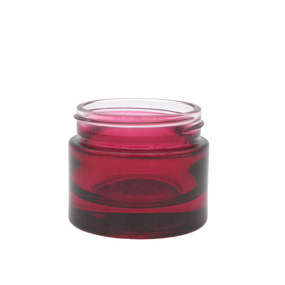 50ml Glastiegel rot