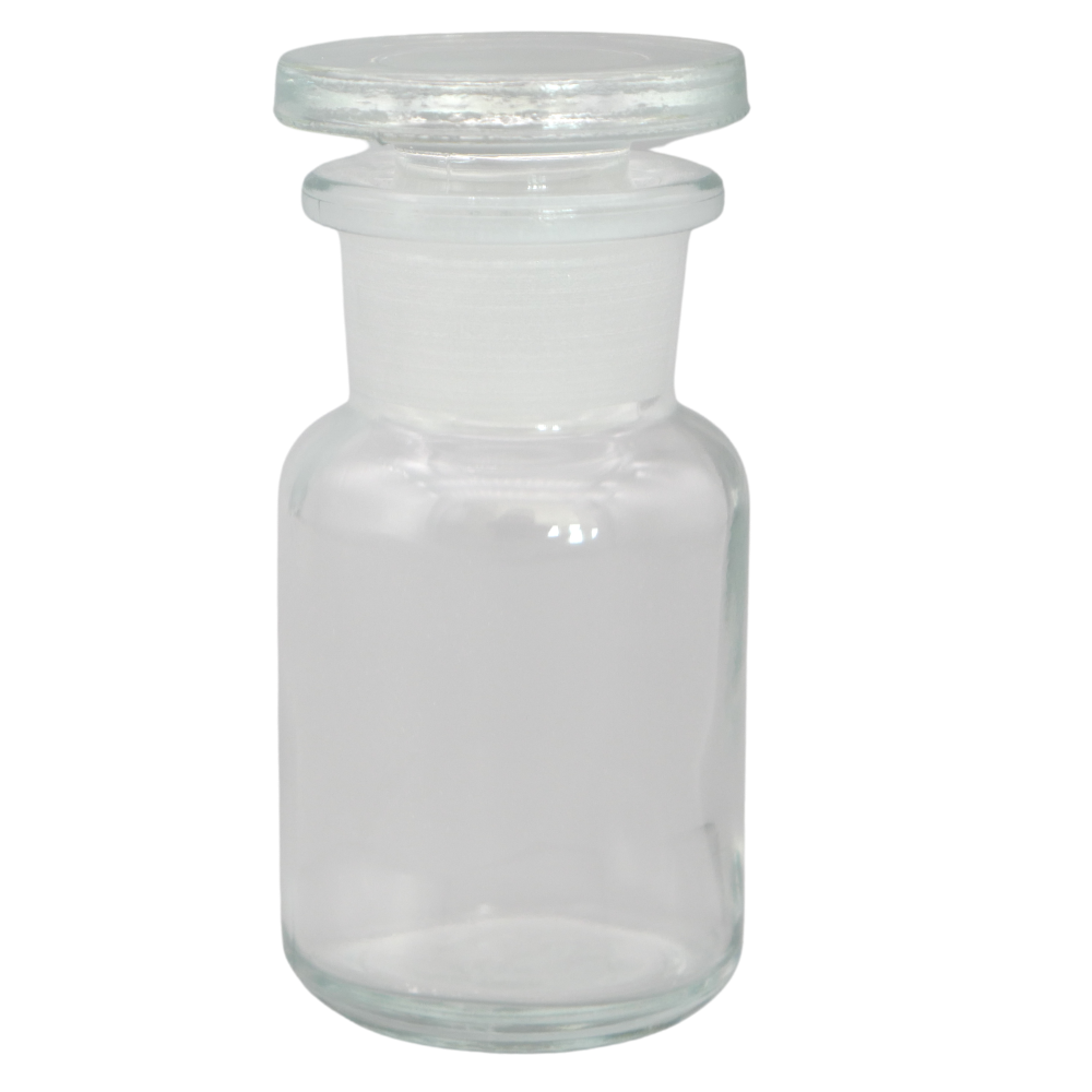 50ml Weithalsglas klar mit Glasstopfen