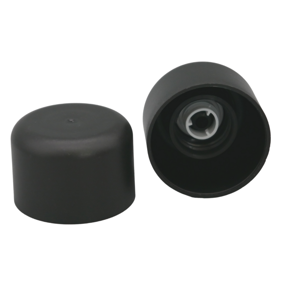 Verschluss schwarz mit Gießring, DIN18