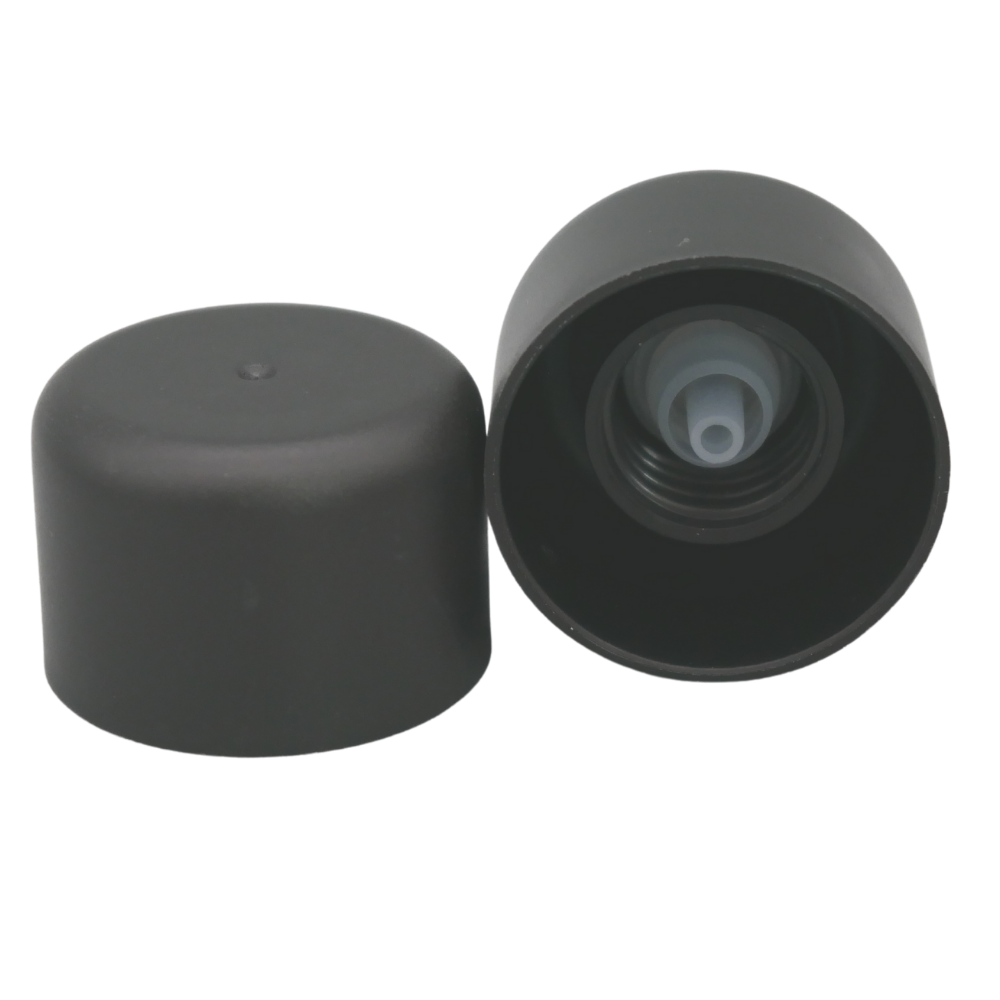 Verschluss schwarz mit Tropfer, DIN18