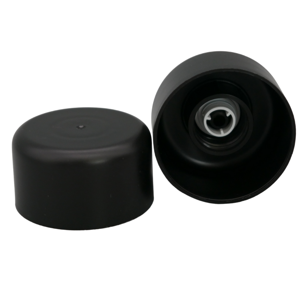 Verschluss schwarz mit Gießring, DIN18