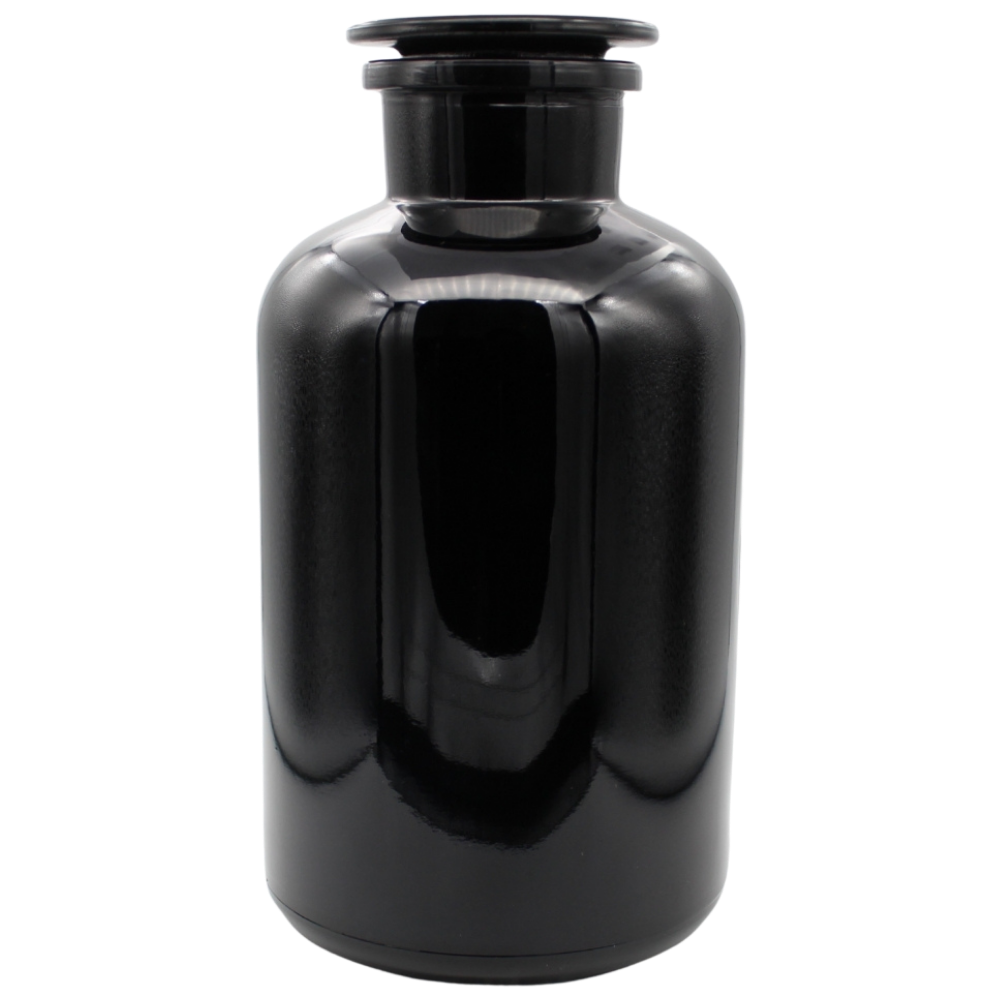 2000ml VIOLETT Apothekerflaschen mit Glasstopfen