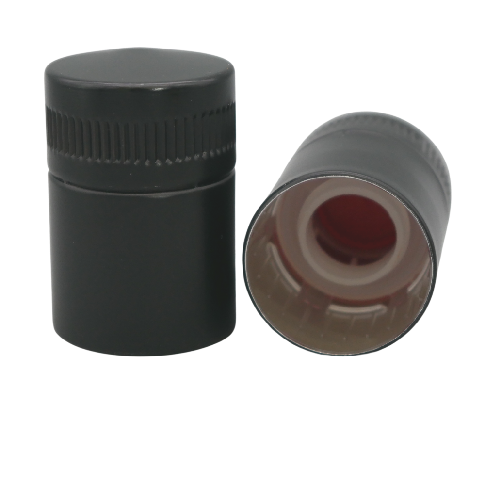 Verschluss schwarz mit Gießring für Ölflaschen