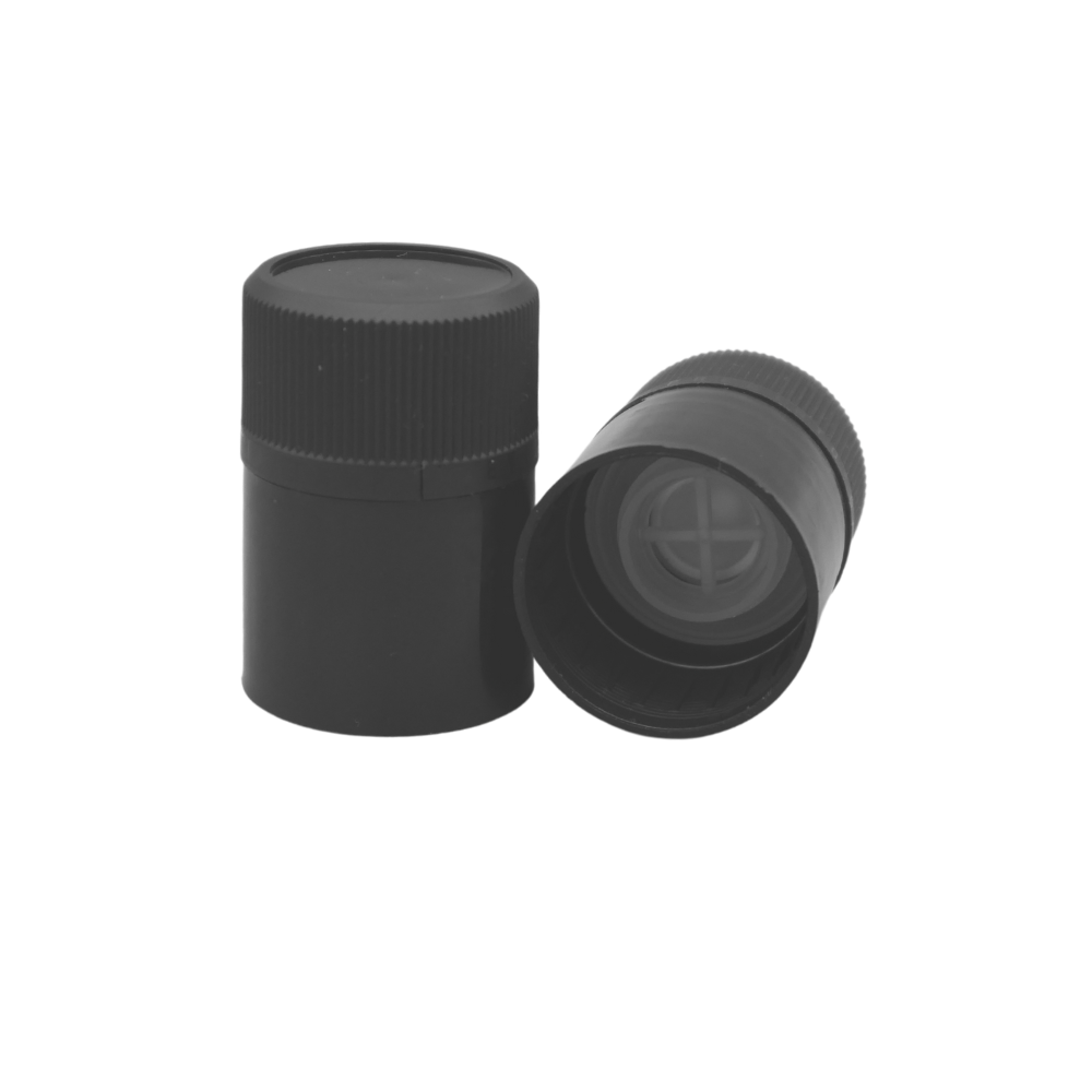Verschluss schwarz für runde Ölflaschen