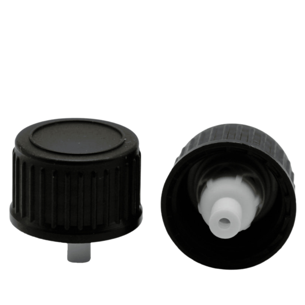 Tropfgarnitur schwarz, DIN18