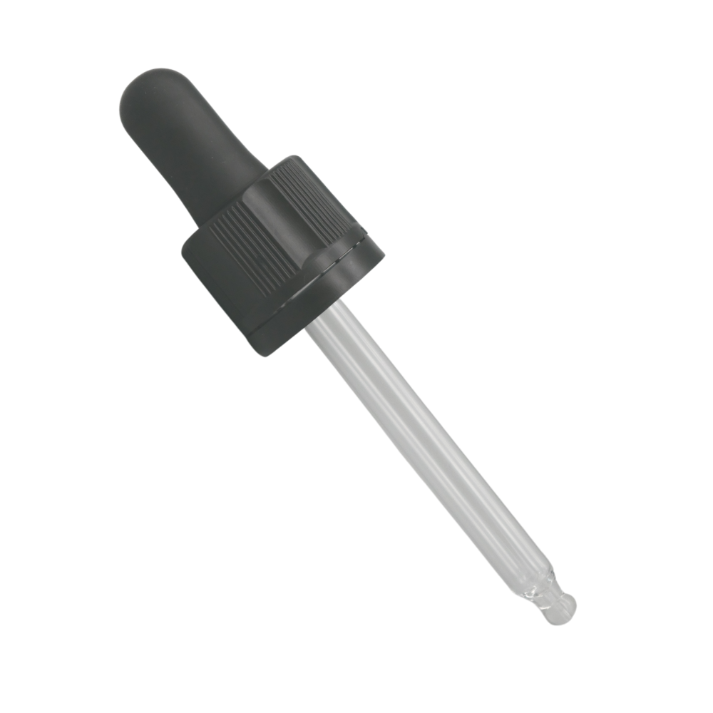Pipette 77mm schwarz, DIN18
