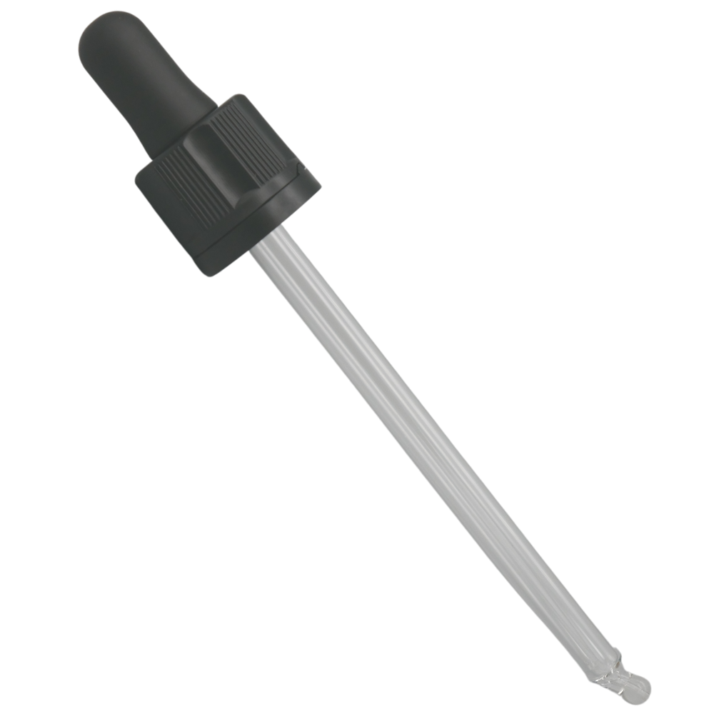 Pipette 117mm schwarz, DIN18