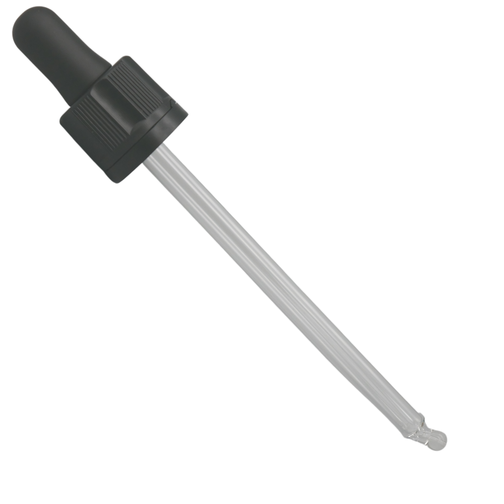 Pipette 117mm schwarz, DIN18
