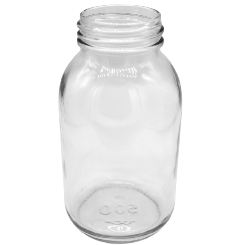 500ml Weithalsflasche klar