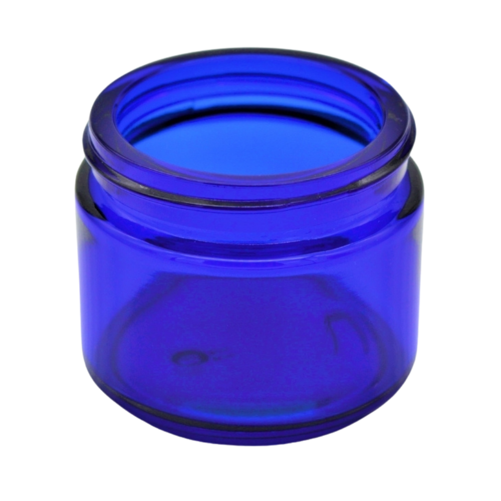 50ml Glastiegel blau