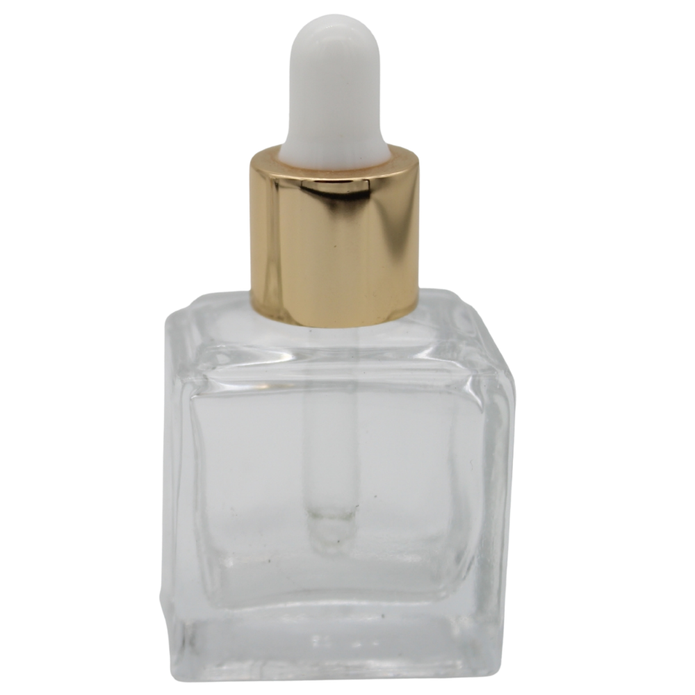 10ml Serumflasche klar inkl. Pipette gold