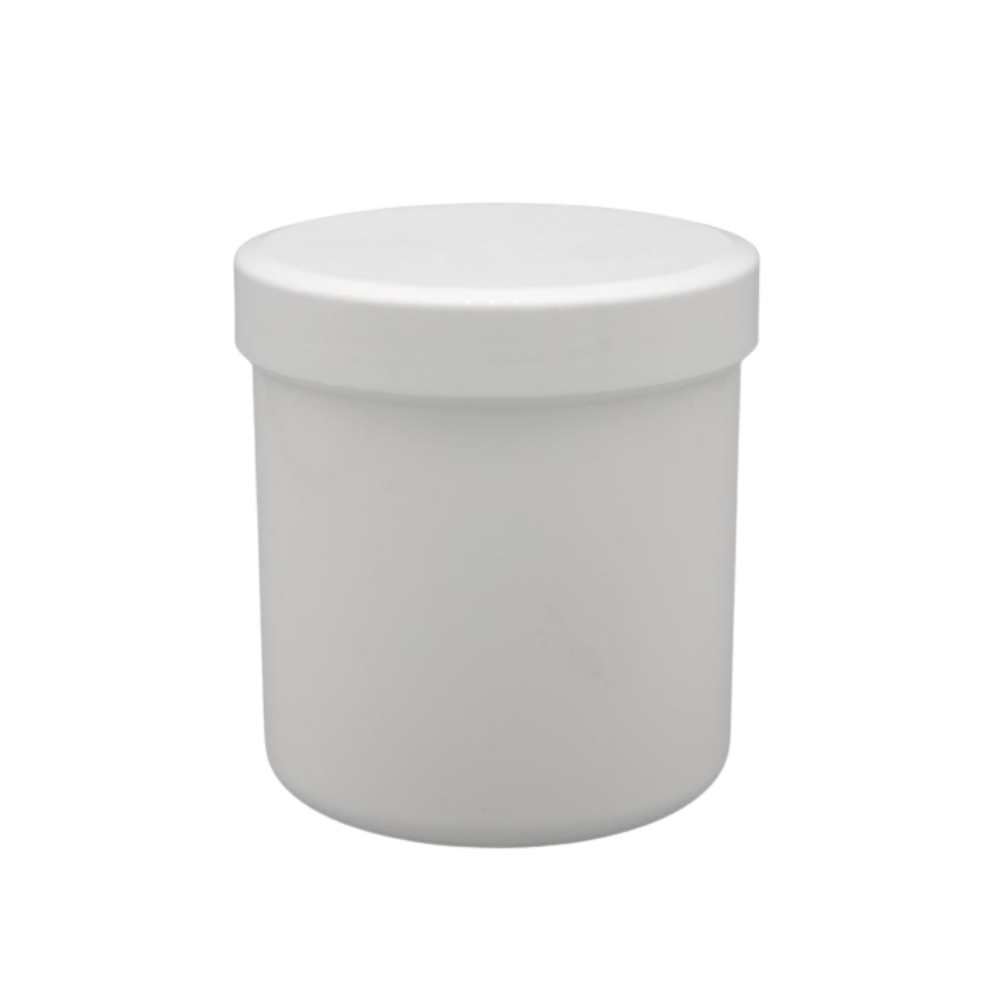 200g/250ml Schraubdose weiß mit weißem Verschluss