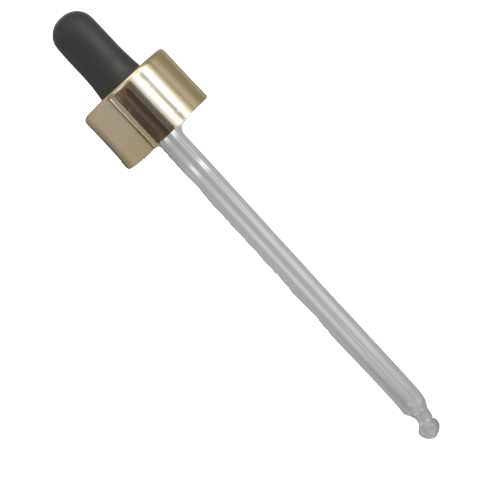 Pipette 117mm gold/schwarz, GCMI 22/410