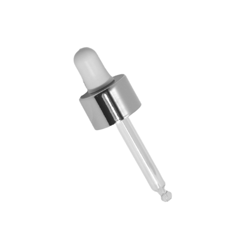 Pipette 66mm silber/weiß, GCMI 22/410