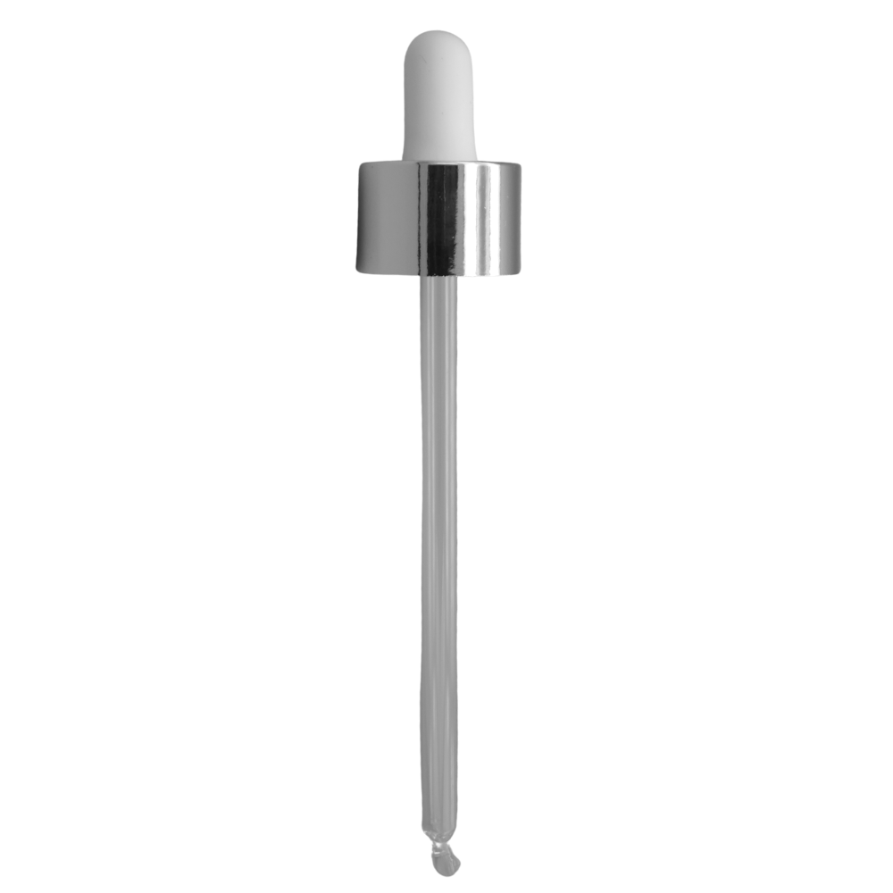 Pipette 126mm  silber/weiß, GCMI 24/410