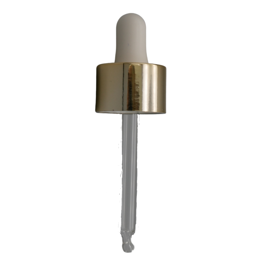 Pipette 75mm gold/weiß, GCMI 24/410