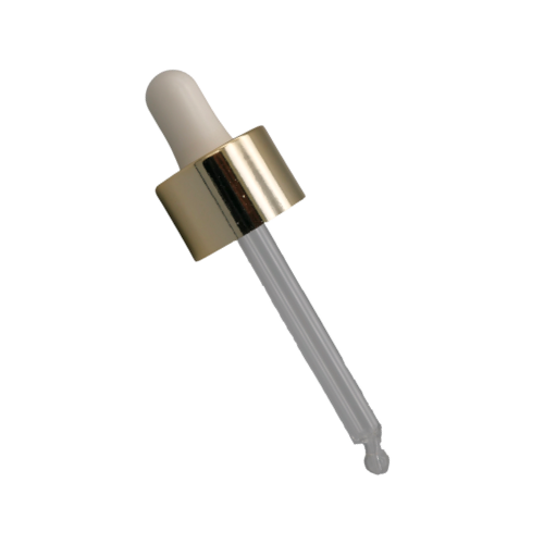 Pipette 80mm gold/weiß, GCMI 24/410